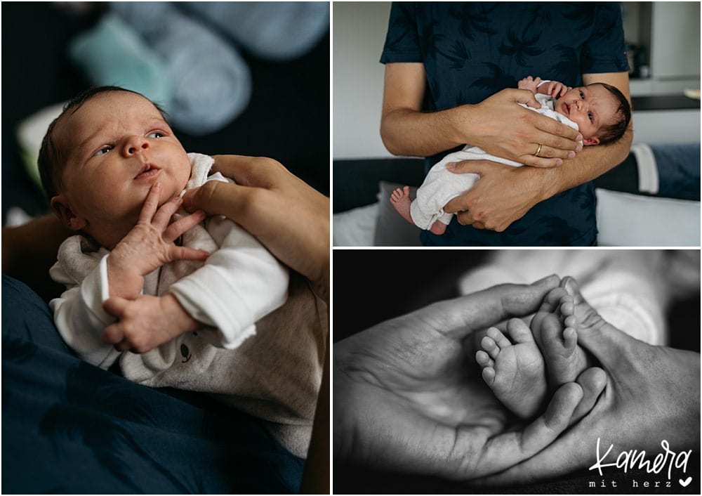 Natürliche Familienfotos mit Baby