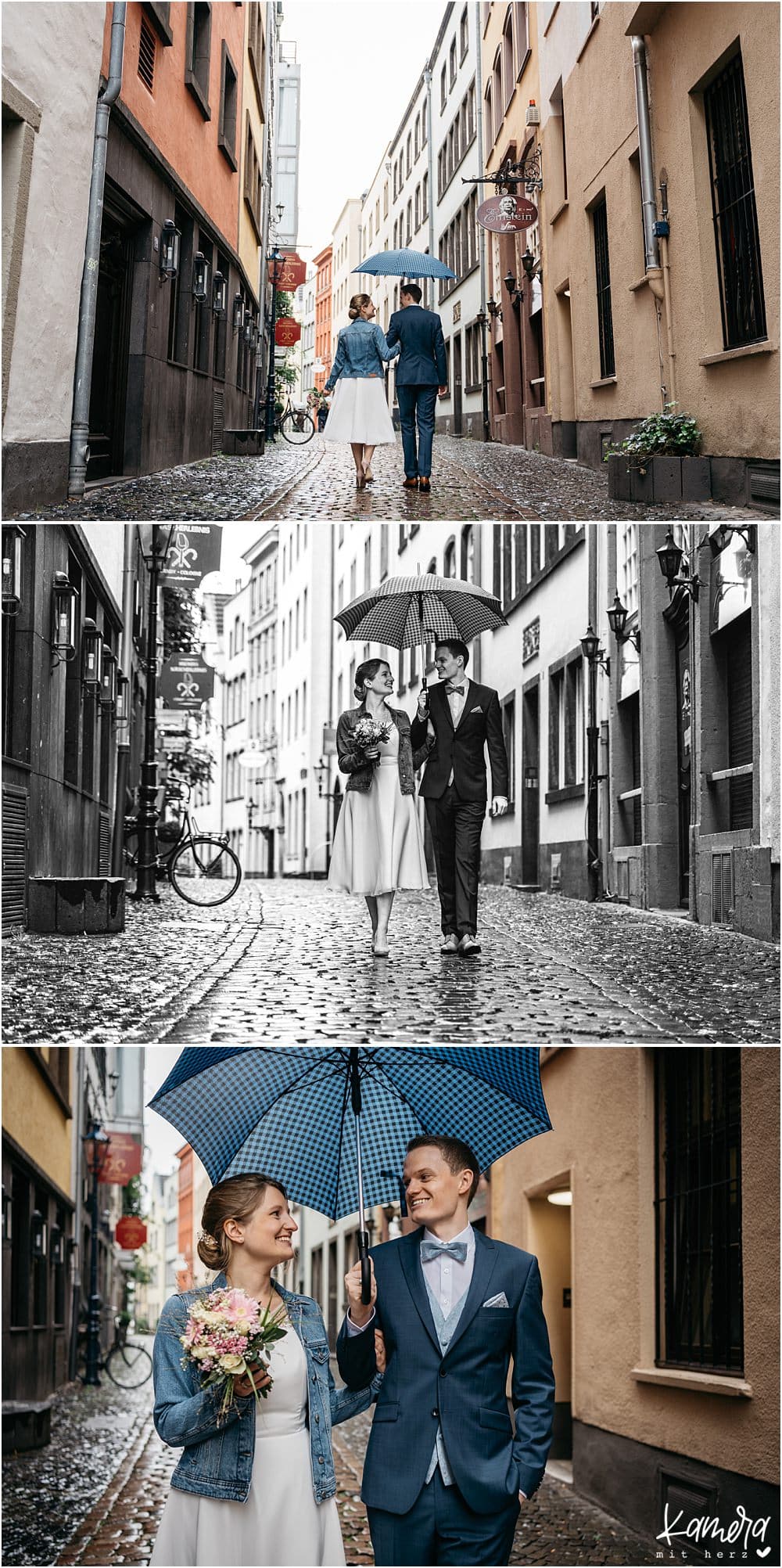 Hochzeitsfotos Köln im historischen Rathaus und Shooting in der Altstadt
