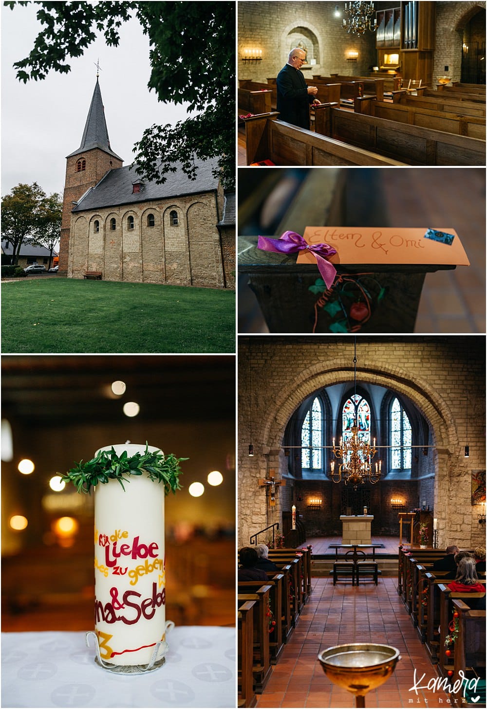 Kirchliche Trauung Kleve und Hochzeitsfeier im Hof Ten Berge - Kirche
