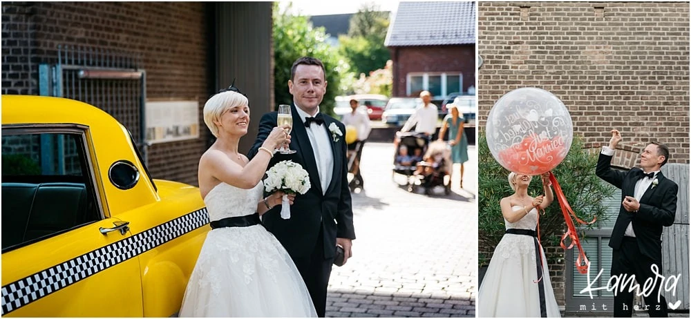 Hochzeit im Kastanienhof in Köln - Sektempfang