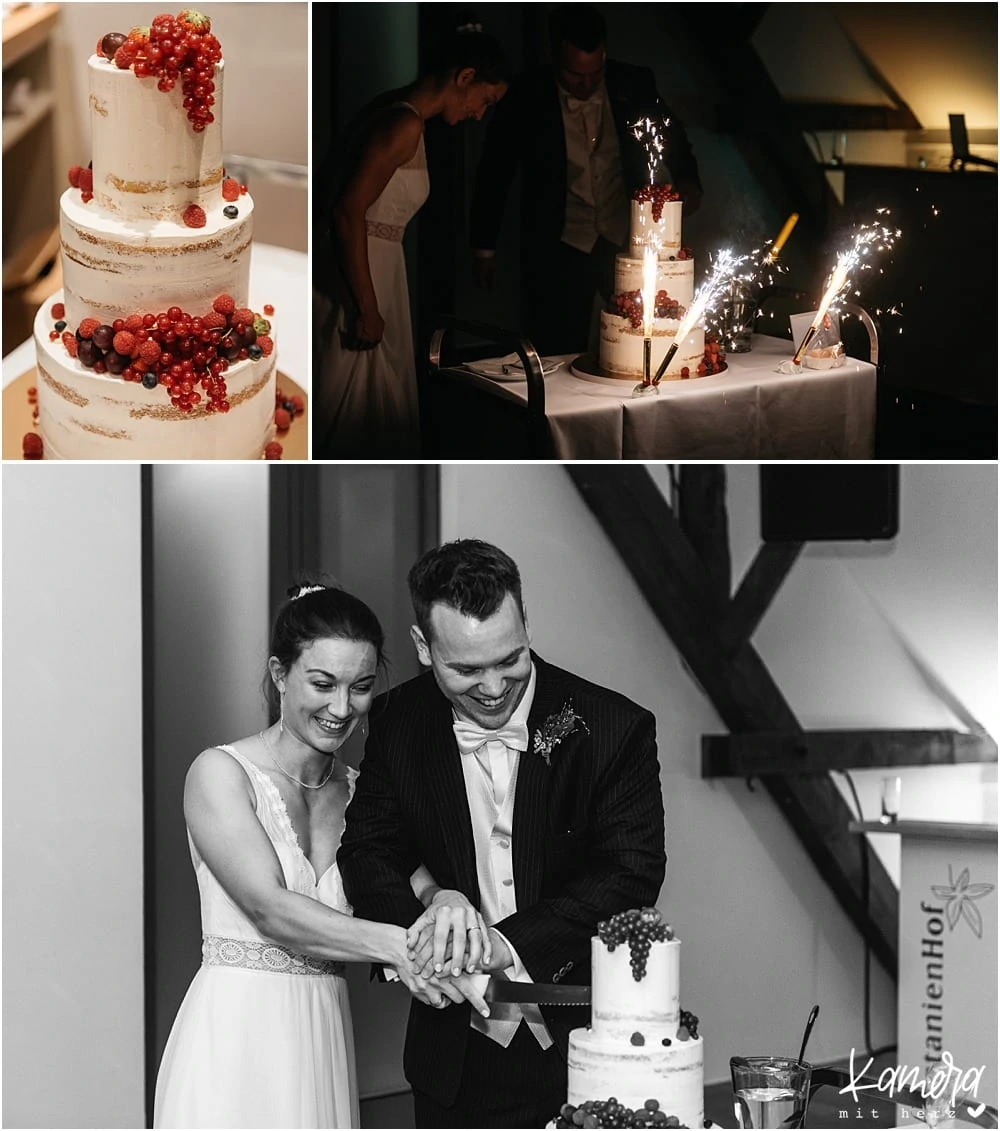 Hochzeit im Kastanienhof in Köln - Hochzeitstorte