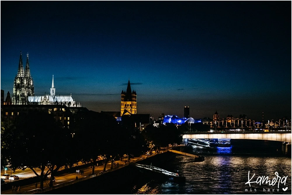 Köln Skyline Nacht