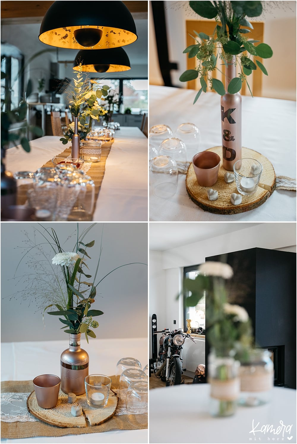 Hochzeitsfeier zuhause - Dekoration Wohnzimmer DIY