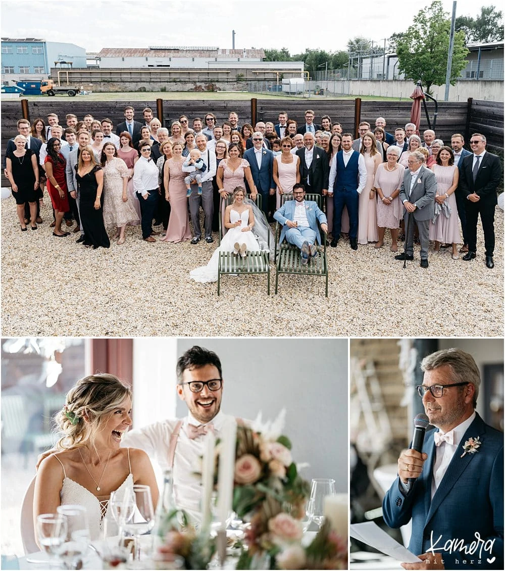 Gruppenfoto Hochzeit Eventlocation Aachen