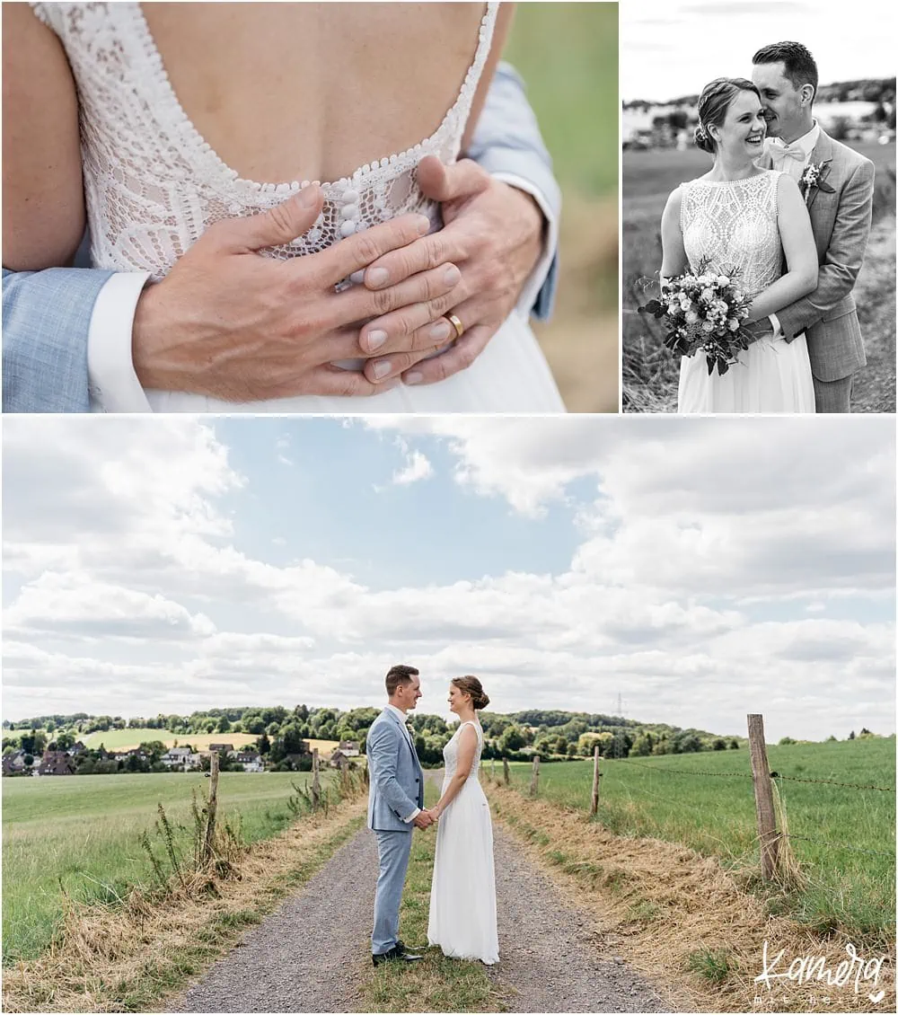 Paarshooting bei Gartenhochzeit