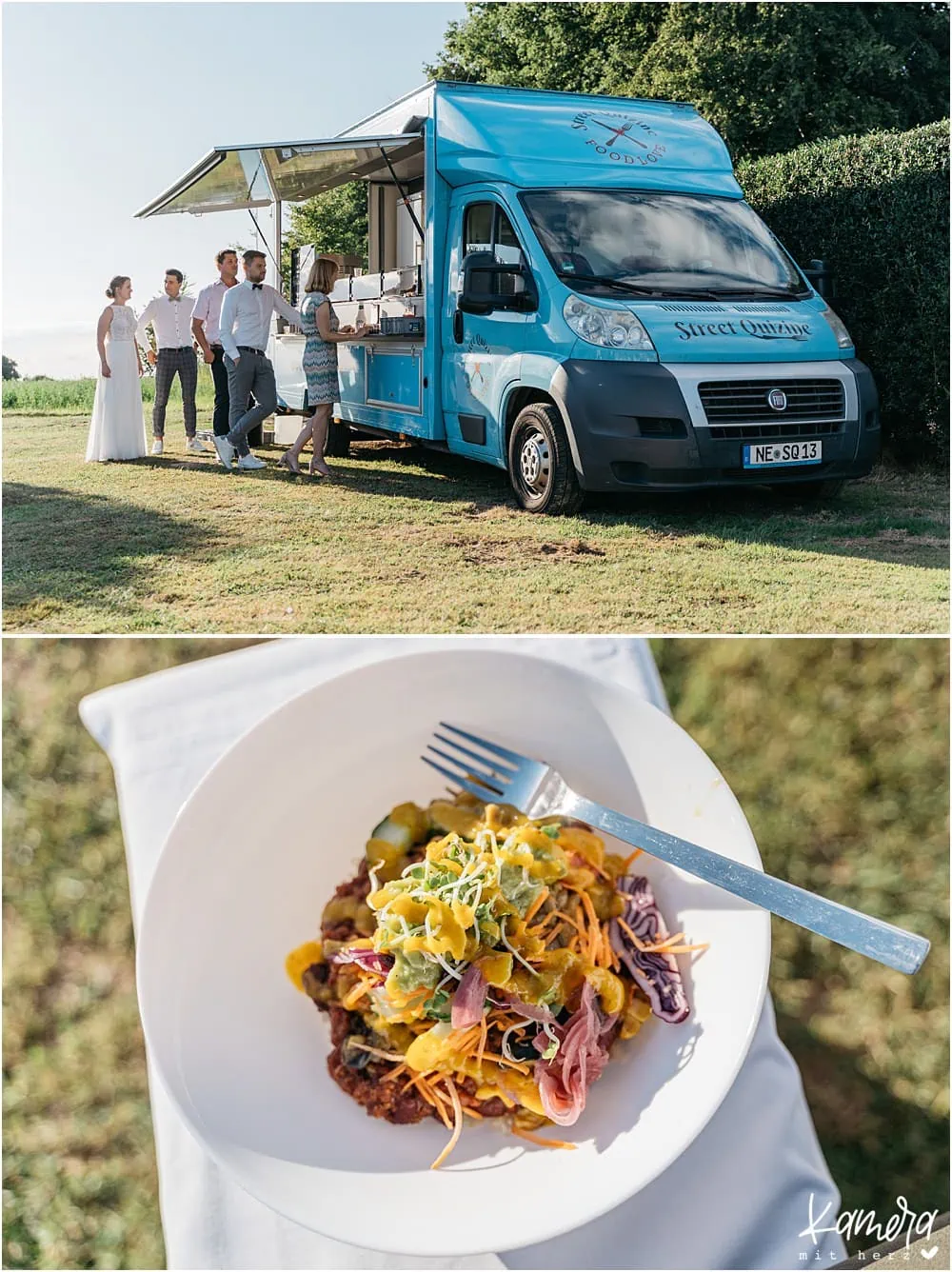 Foodtruck für Hochzeit im Garten