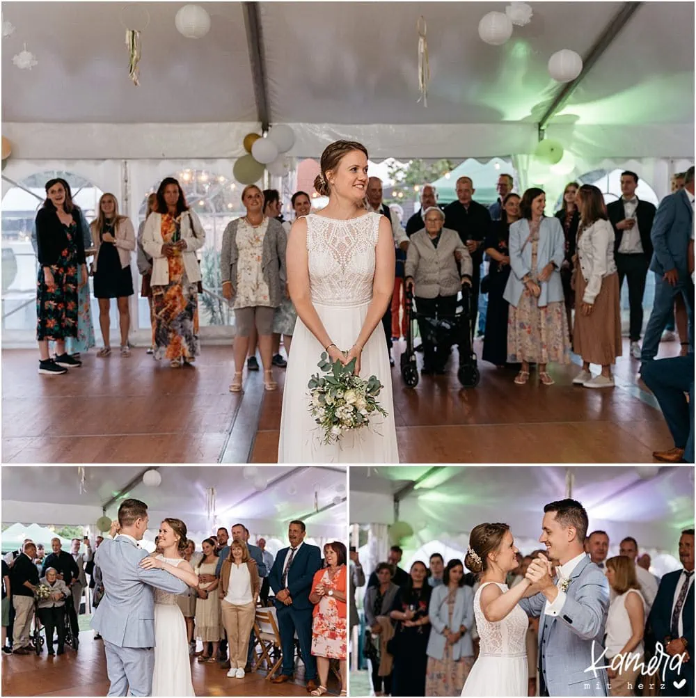 Festzelt für Gartenhochzeit