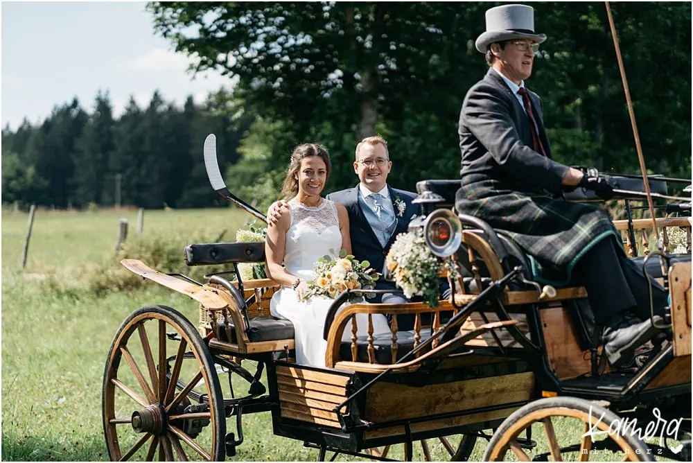 Pferdekutsche für Hochzeit