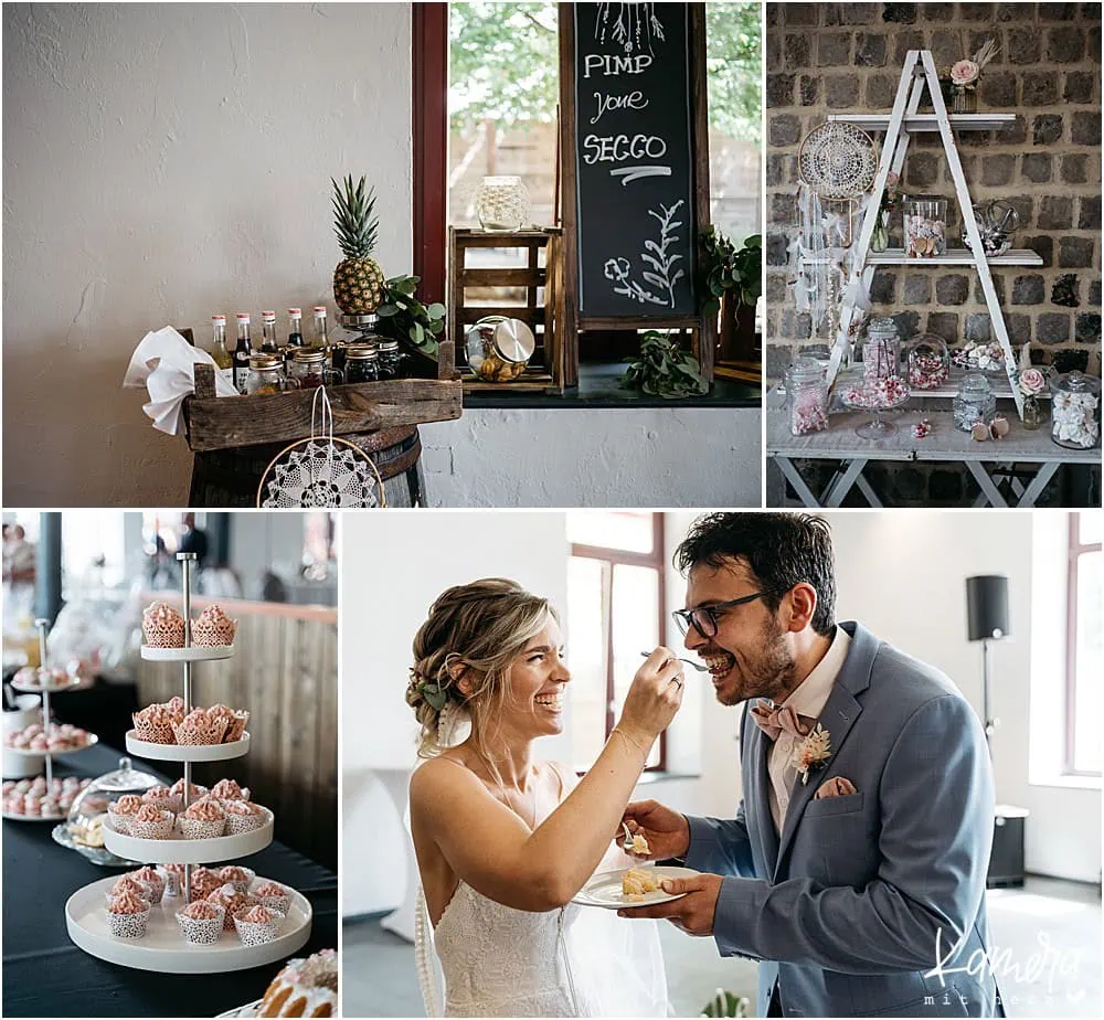 Charles Eventlocation in Aachen - Hochzeitsfotos - Candybar und Torte