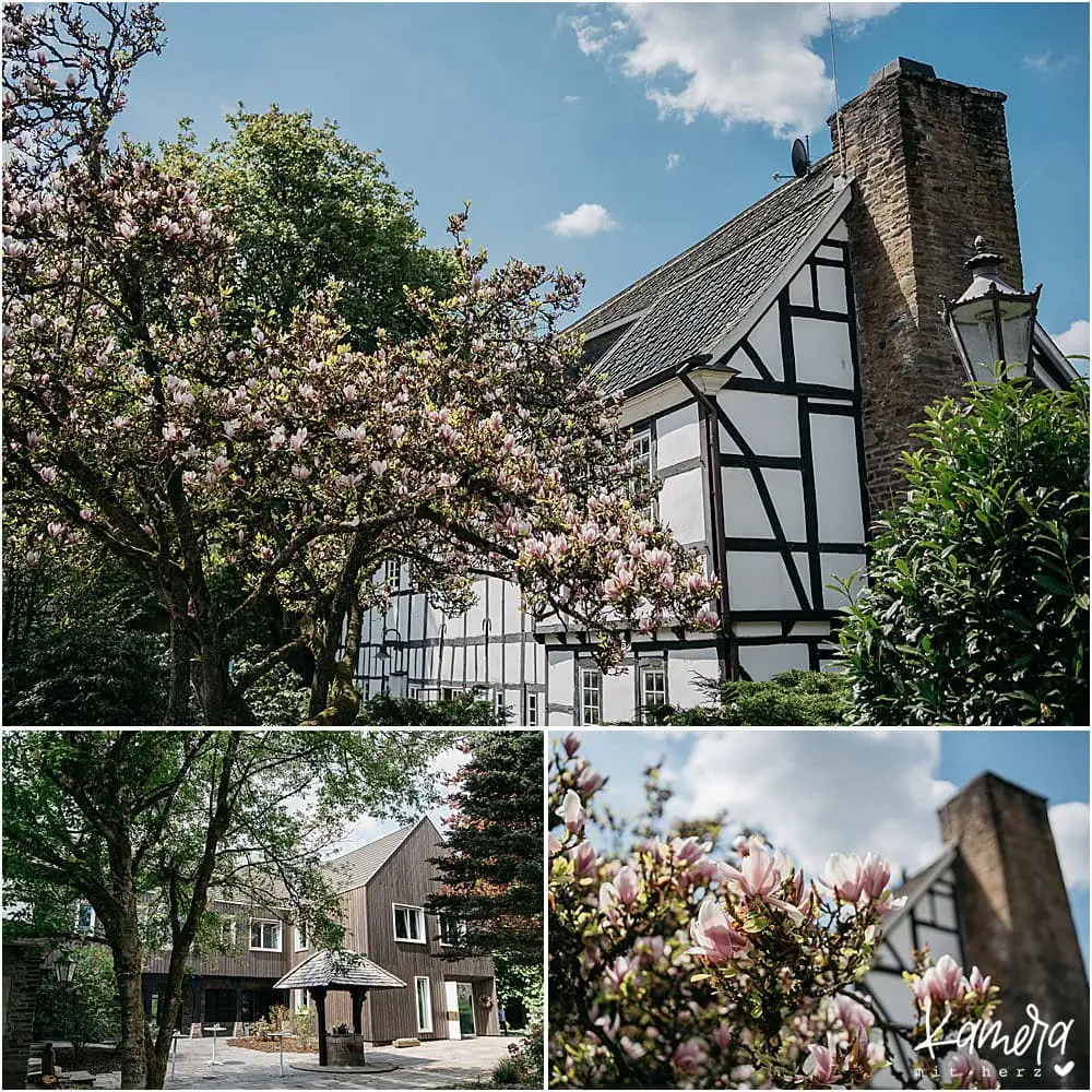 Hochzeit feiern - Fotos im Gut Hungenbach - Aussenansicht