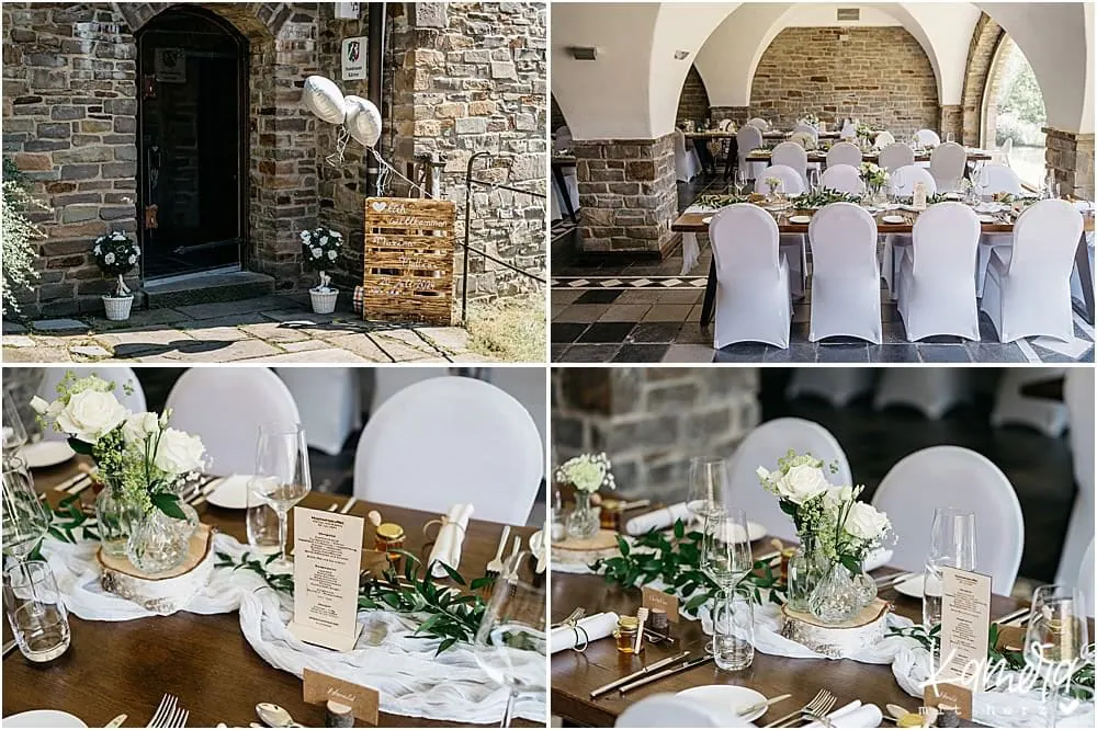 Hochzeit feiern - Fotos im Gut Hungenbach - Dekoration