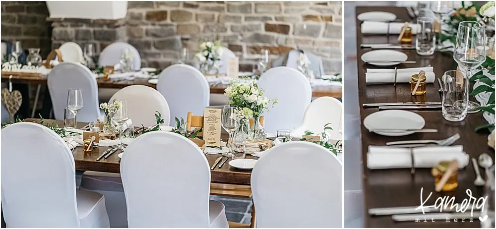 Hochzeit feiern - Fotos im Gut Hungenbach - Dekoration