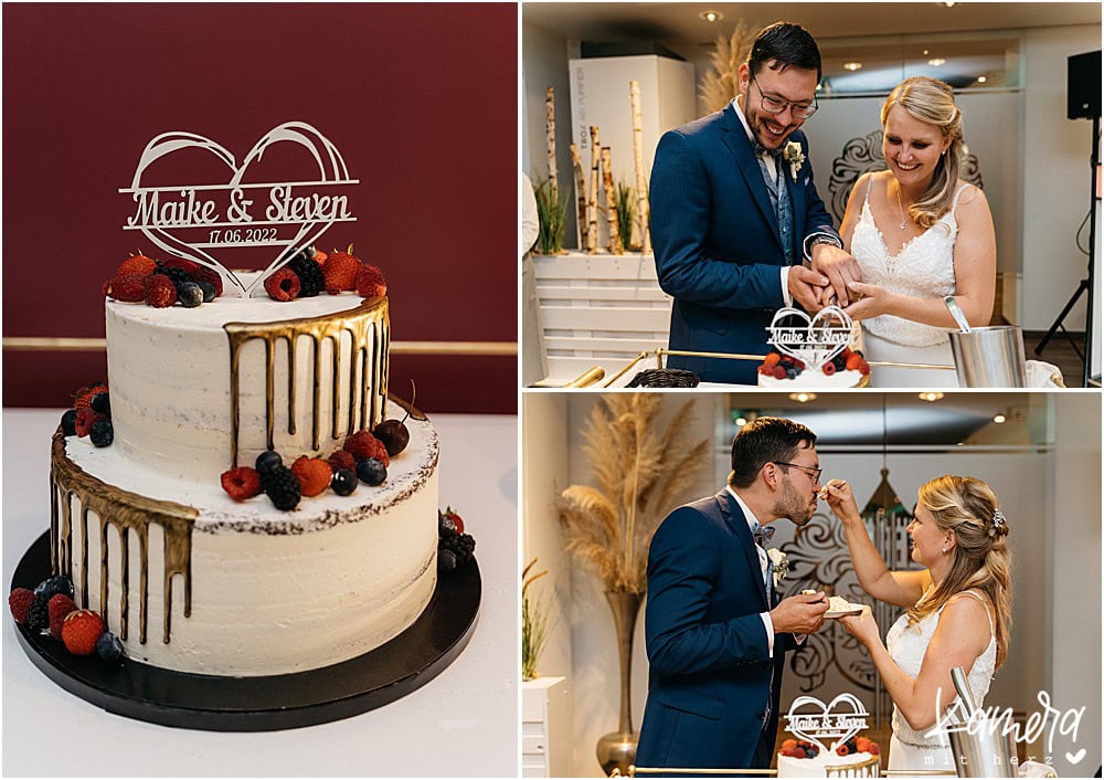 Hochzeitsfotos im Herrenhaus Buchholz - Torte