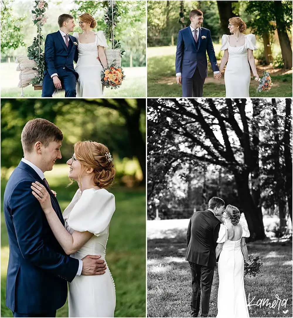 Hochzeitsfotos im Herrenhaus Buchholz - Brautpaarshooting