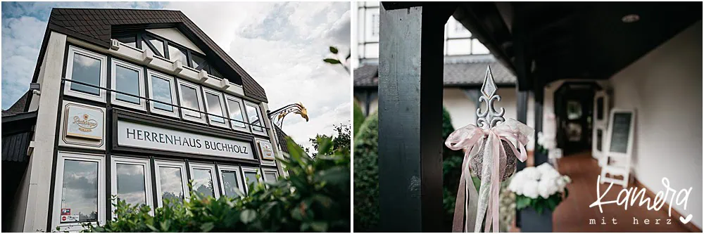 Hochzeitsfotos im Herrenhaus Buchholz - Aussenansicht