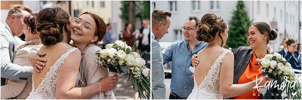 Gratulationen nach der Trauung