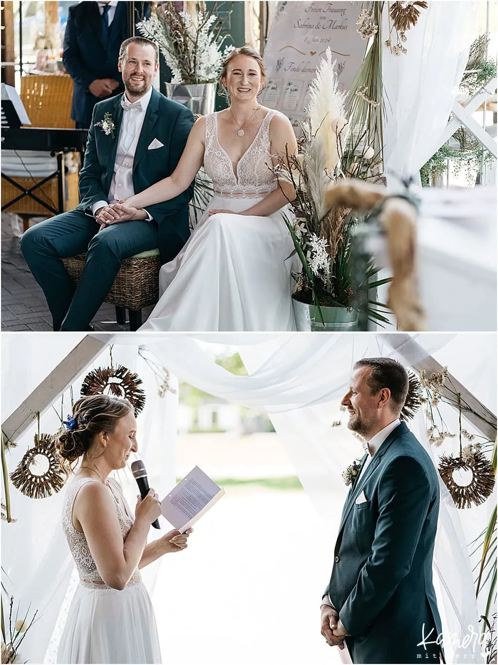 Hochzeit im Krewelshof in Lohmar - Hochzeitsfotograf - freie Trauung