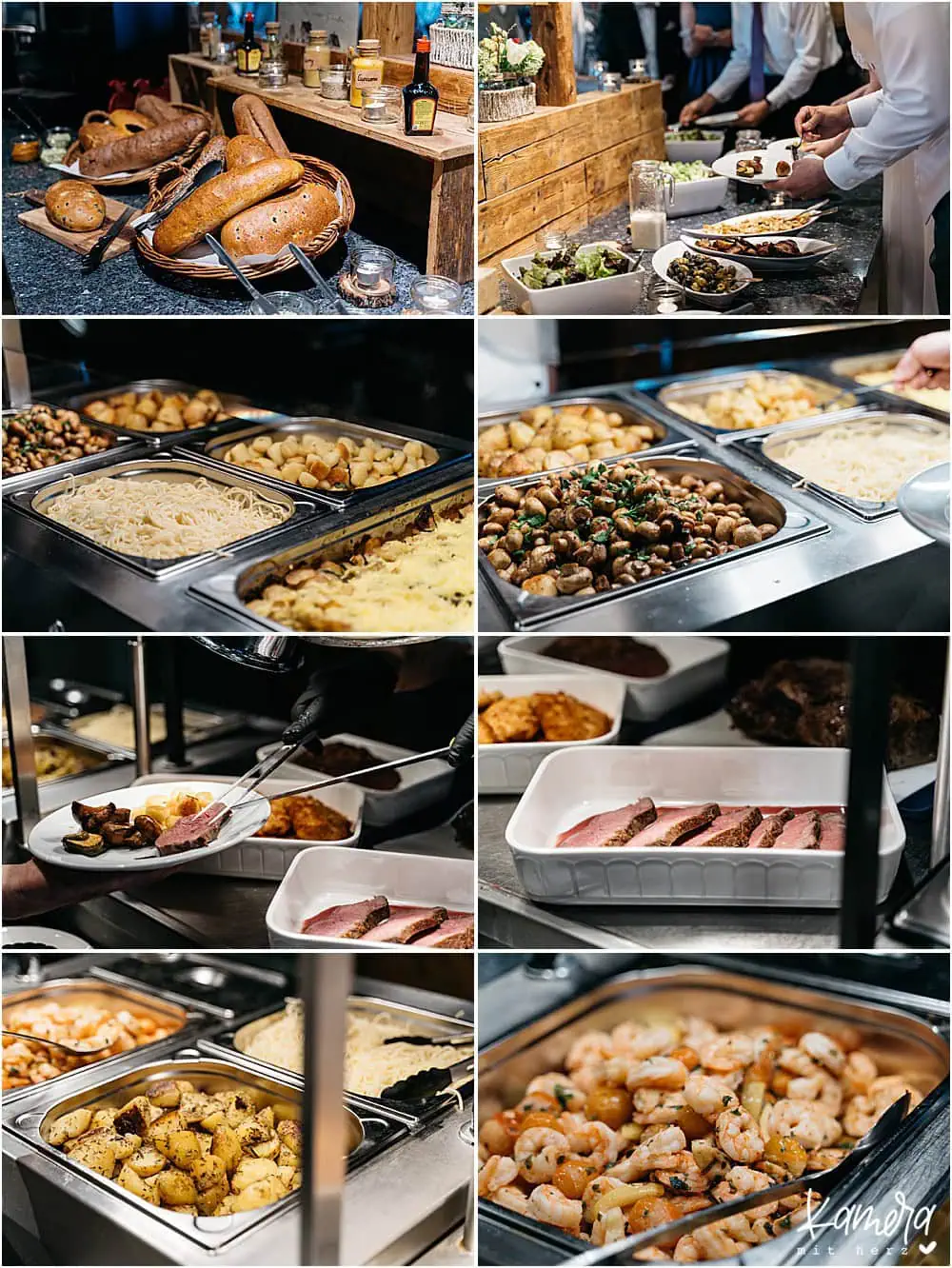 Hochzeit im Krewelshof in Lohmar - Hochzeitsfotograf - Buffet
