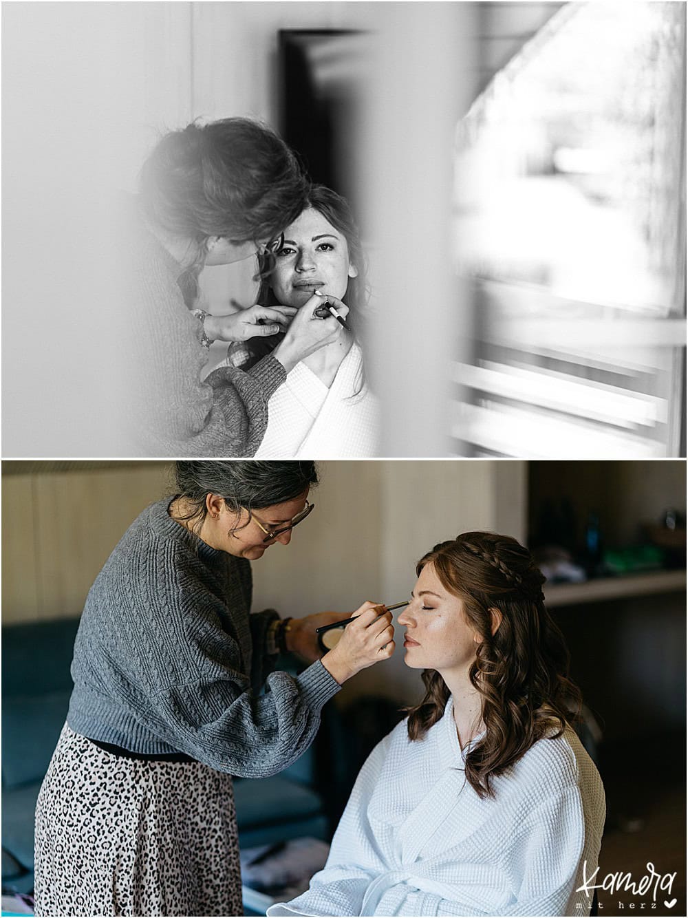 Professionelles Braut Make up am Hochzeitstag