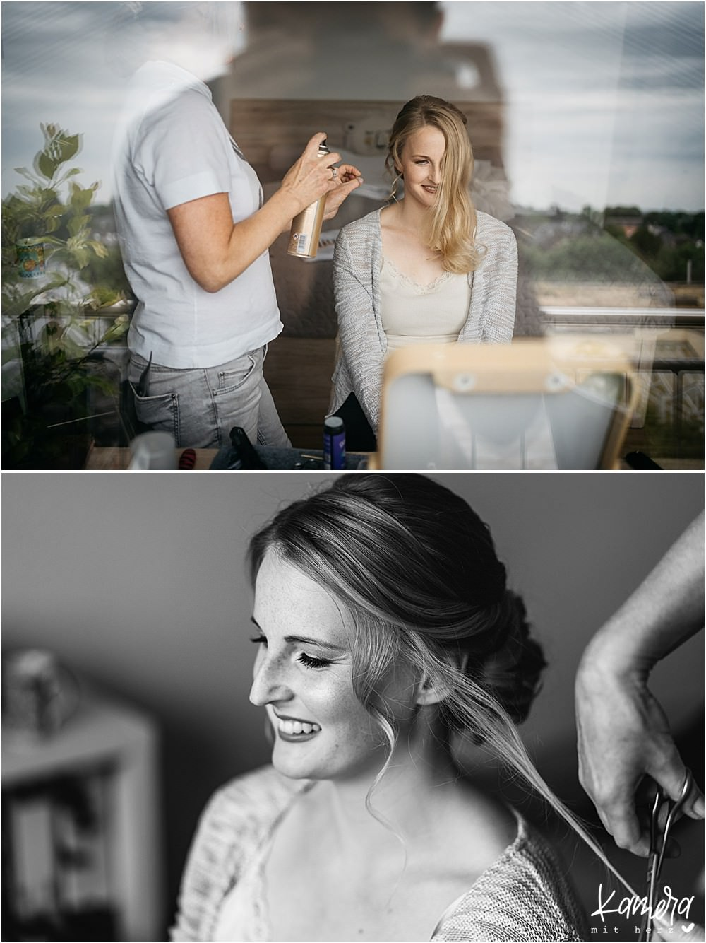 Getting Ready Haarstyling zuhause