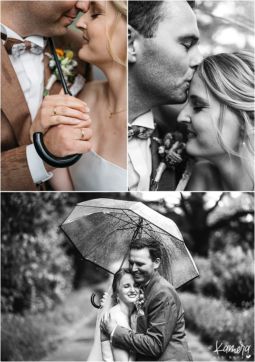 Hochzeitsshooting im Regen