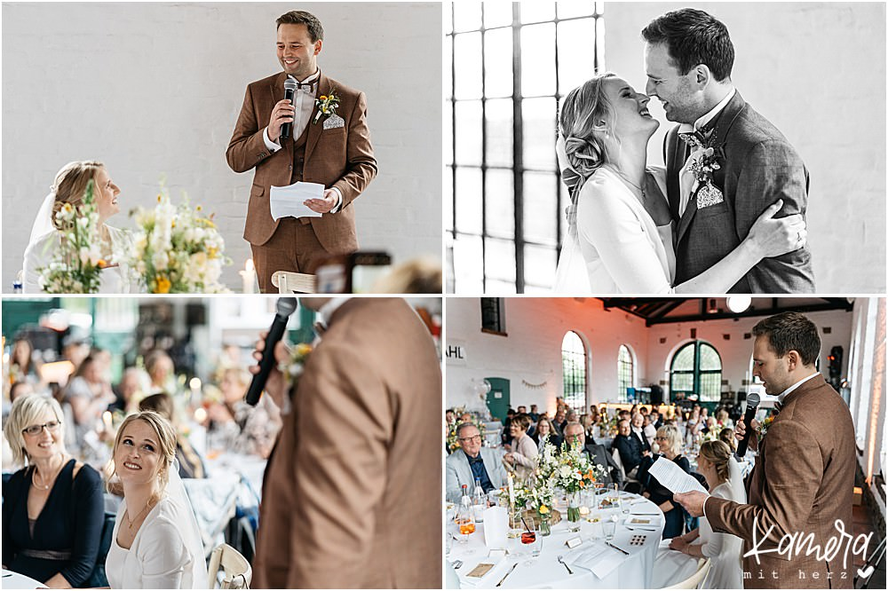 Bräutigam Rede bei Hochzeit in Erkrath