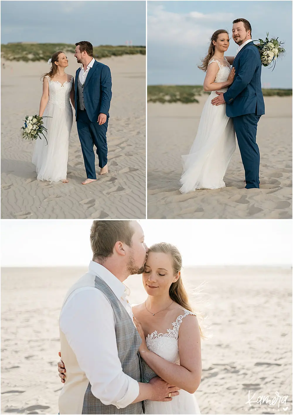 After Wedding Shoot am Strand in Holland