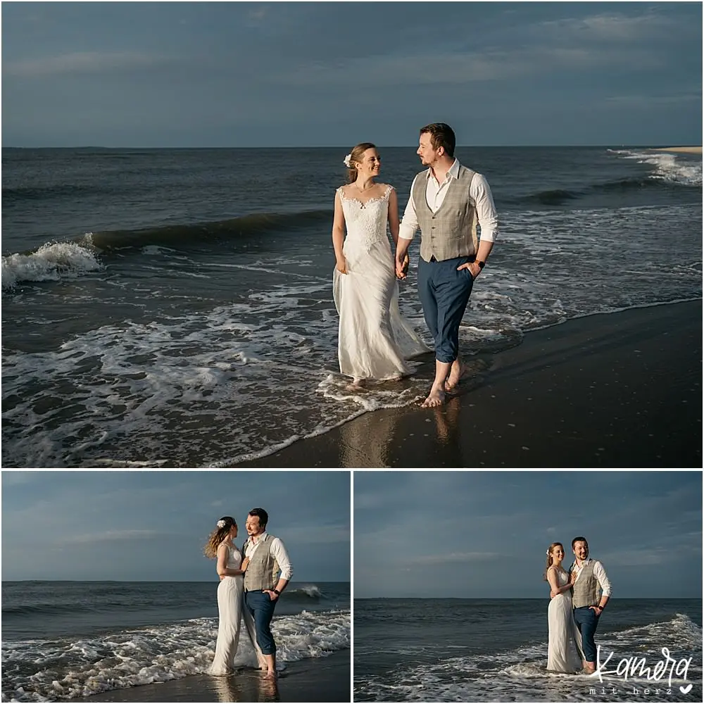 After Wedding Shooting am Meer