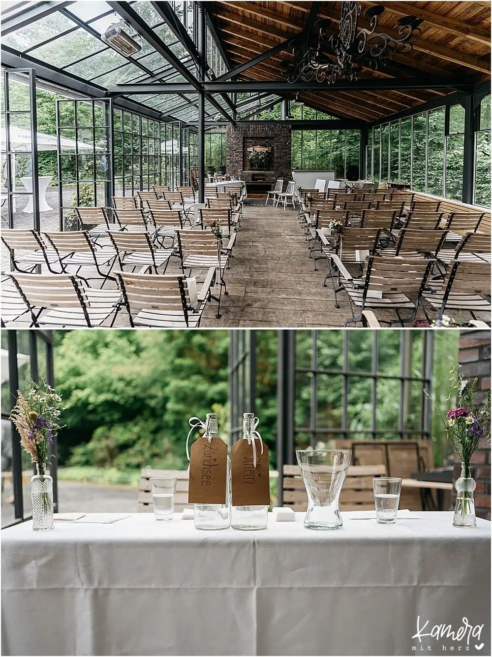 Freie Trauung im Wintergarten der Diepeschrather Mühle