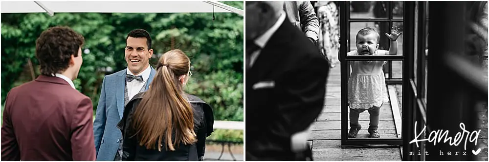 Momente kurz vor der Trauung