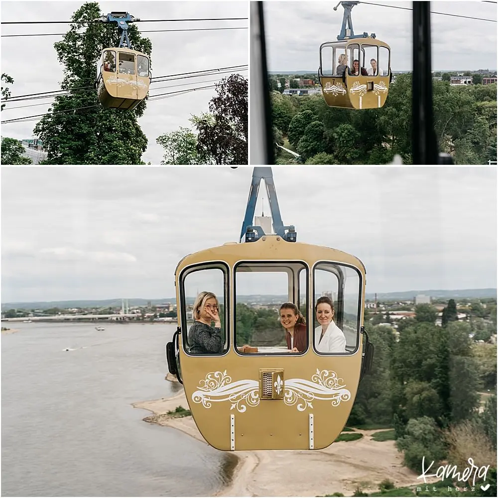 LGBTQ Hochzeit in der Kölner Seilbahn