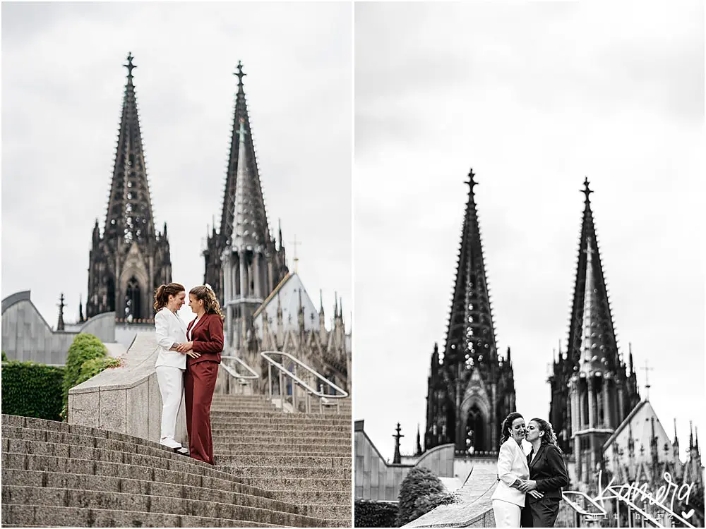 LGBTQ Paarshooting mit Domblick