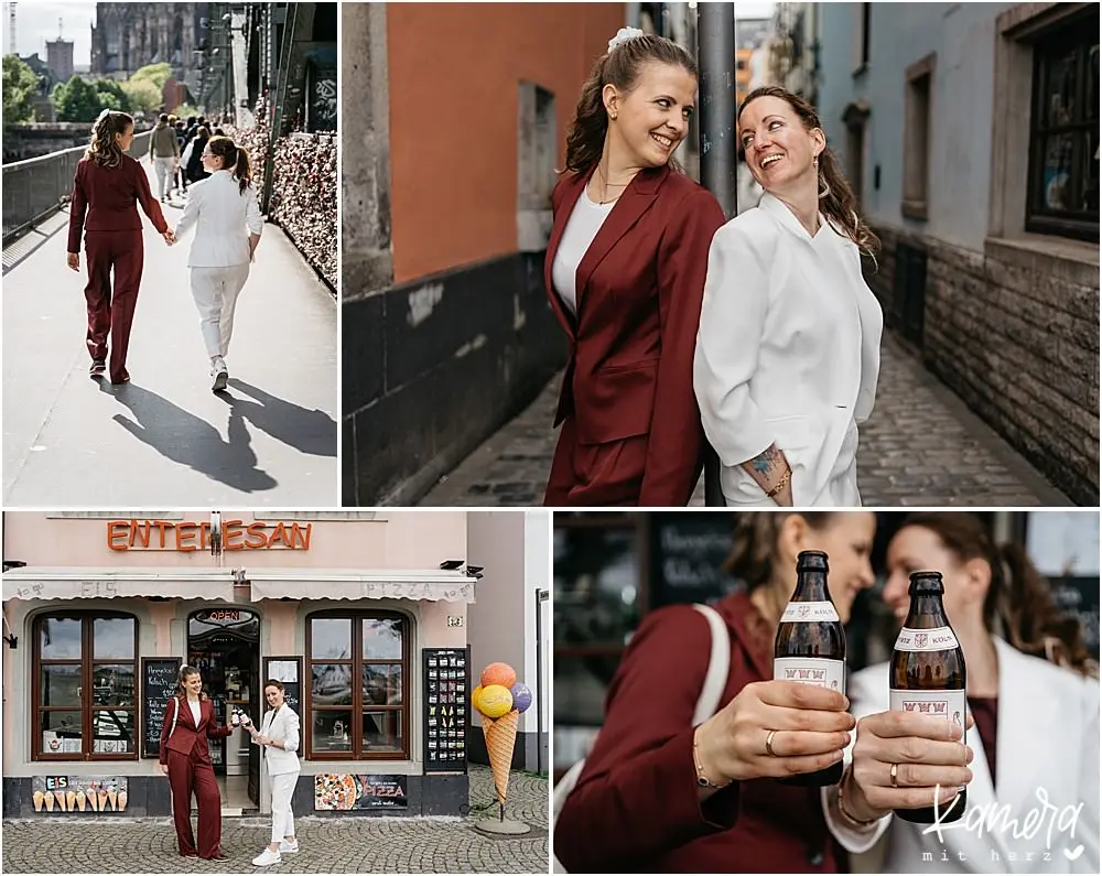 LGBTQ Brautpaarshooting Altstadt Köln