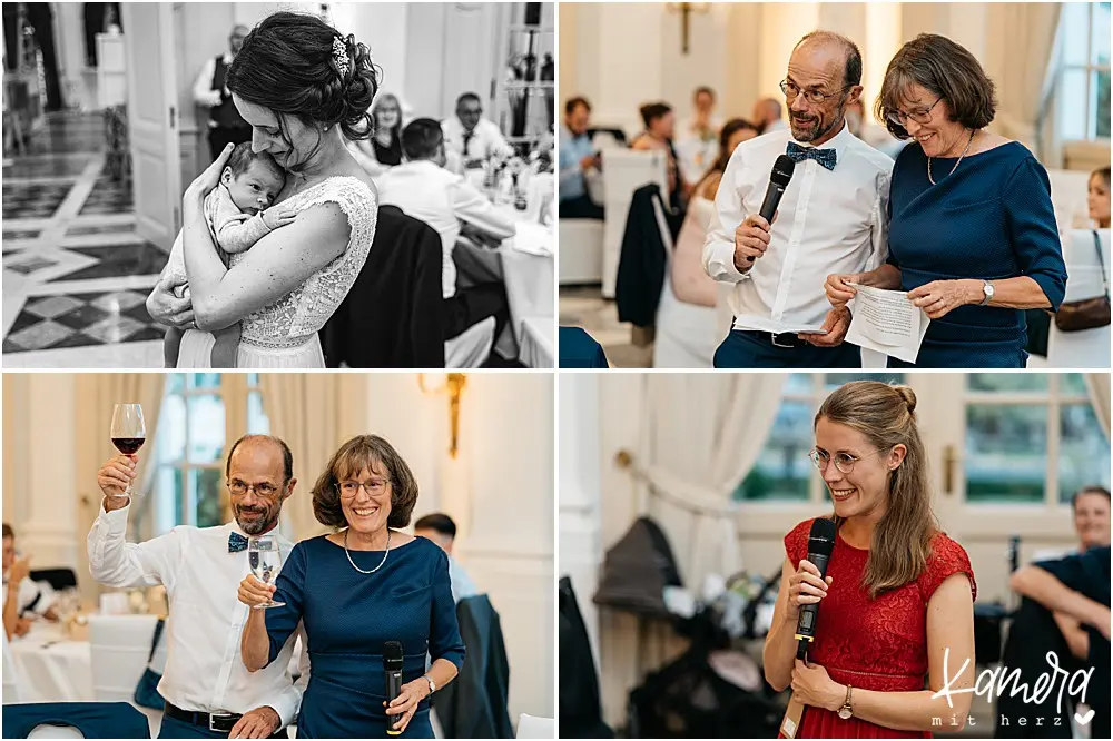 Progeramm der Gäste bei der Hochzeitsfeier