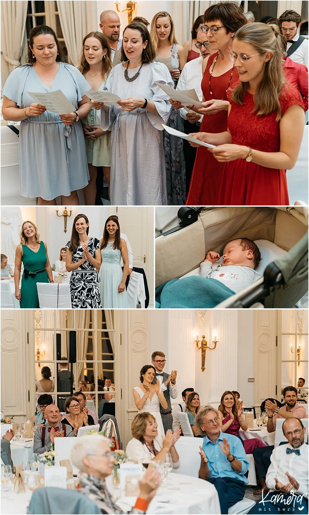 Gäste singen fürs Brautpaar